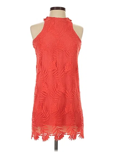 Pre-owned Lovers & Friends Cocktail Dress In Orange