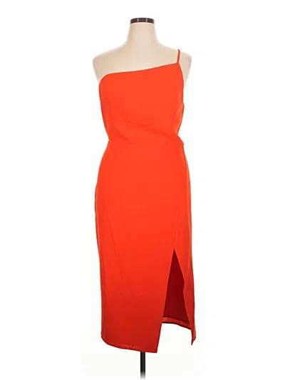 Pre-owned Lovers & Friends Cocktail Dress In Orange