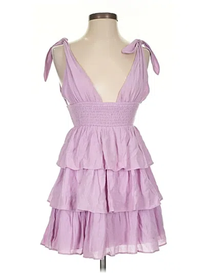 Pre-owned Lovers & Friends Cocktail Dress In Purple