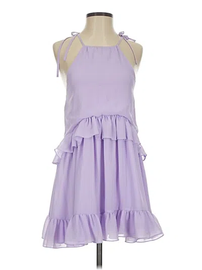 Pre-owned Lovers & Friends Cocktail Dress In Purple