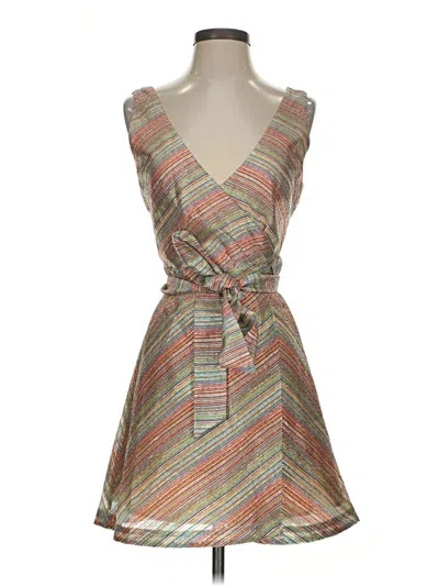 Pre-owned Lovers & Friends Cocktail Dress In Tan