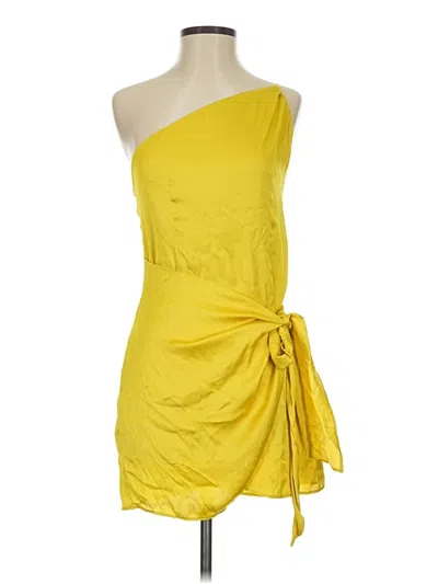 Pre-owned Lovers & Friends Cocktail Dress In Yellow