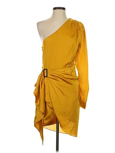 Pre-owned Lovers & Friends Cocktail Dress In Yellow