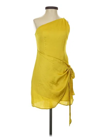 Pre-owned Lovers & Friends Cocktail Dress In Yellow