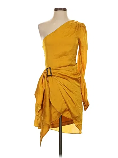 Pre-owned Lovers & Friends Cocktail Dress In Yellow