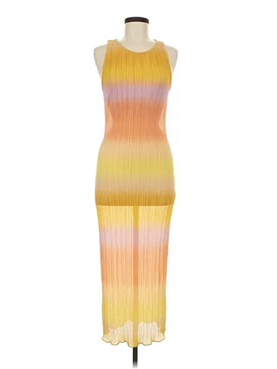 Pre-owned Lovers & Friends Cocktail Dress In Yellow