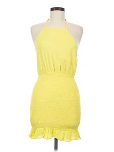 Pre-owned Lovers & Friends Cocktail Dress In Yellow
