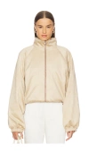 Lovers & Friends Cody Faux Suede Bomber In Neutral