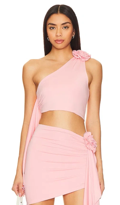 Lovers & Friends Cordelia Top In Baby Pink