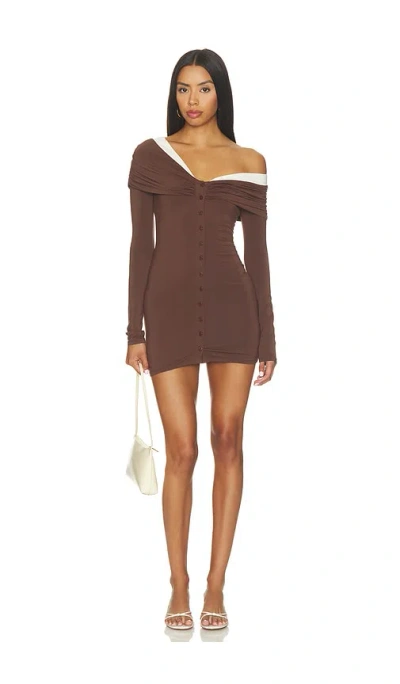 Lovers & Friends Courtney Mini Dress In Brown