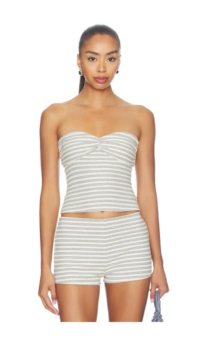 Lovers & Friends Daniela Top In Slate Stripe