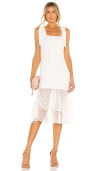 Lovers & Friends Day Keeper Midi Dress In White