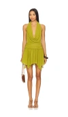 Lovers & Friends Demi Mini Dress In Green