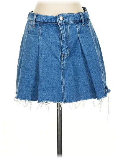 Pre-owned Lovers & Friends Denim Skirt In Blue