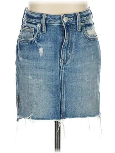Pre-owned Lovers & Friends Denim Skirt In Blue