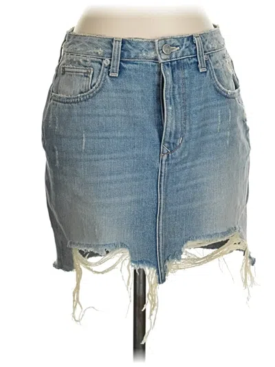 Pre-owned Lovers & Friends Denim Skirt In Blue