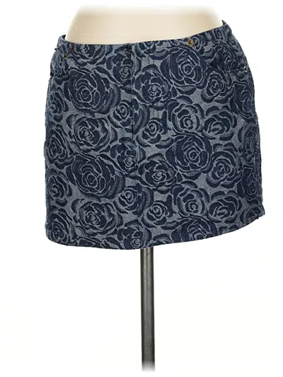Pre-owned Lovers & Friends Denim Skirt In Blue