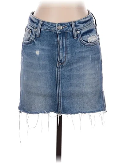 Pre-owned Lovers & Friends Denim Skirt In Blue