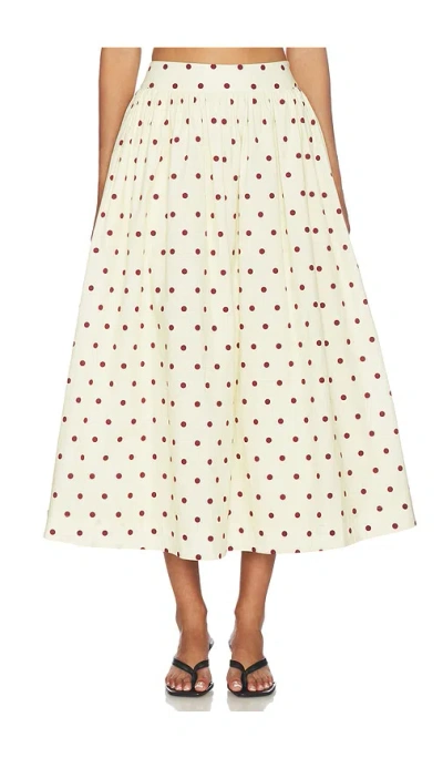 Lovers & Friends Deven Midi Skirt In Metallic