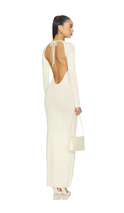 Lovers & Friends Doreen Pointelle Maxi Dress In Neutral