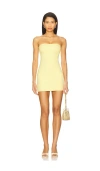 Lovers & Friends Drew Mini Dress In Yellow