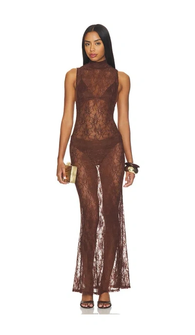 Lovers & Friends Dylan Maxi Dress In Brown