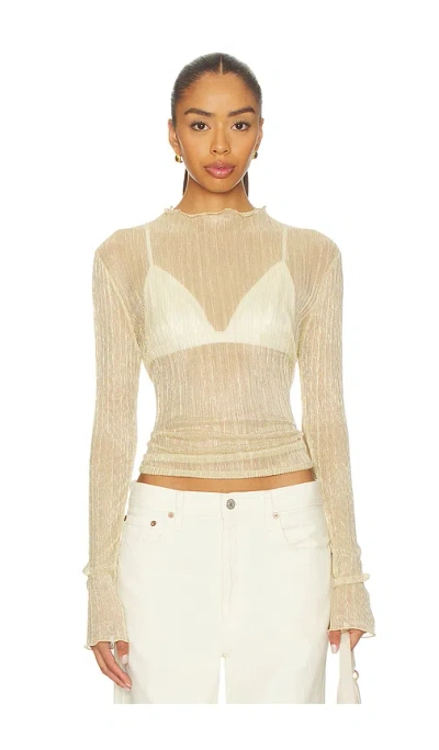 Lovers & Friends Edie Top In Gold