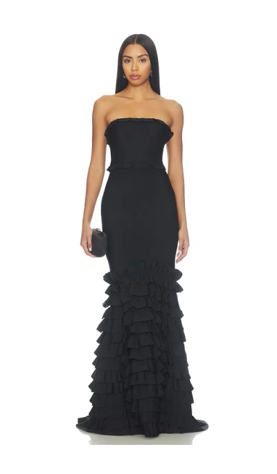 Lovers & Friends Elarra Gown In Black