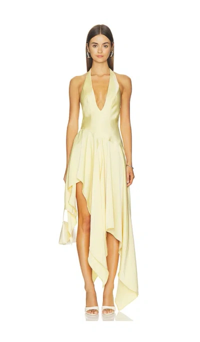 Lovers & Friends Eldrid Gown In Yellow