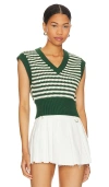 Lovers & Friends Elie Sweater Vest In Green