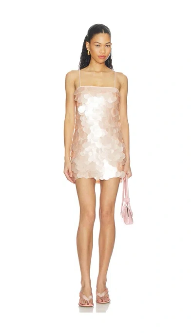 Lovers & Friends Elise Mini Dress In Gold