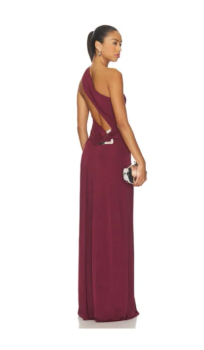 Lovers & Friends Elizabeth Gown In Burgundy