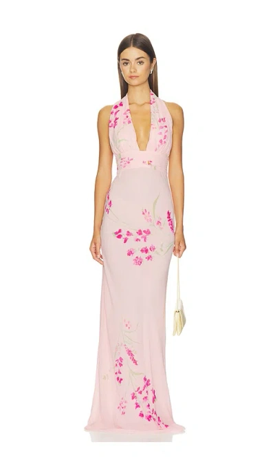 Lovers & Friends Ellison Gown In Pink