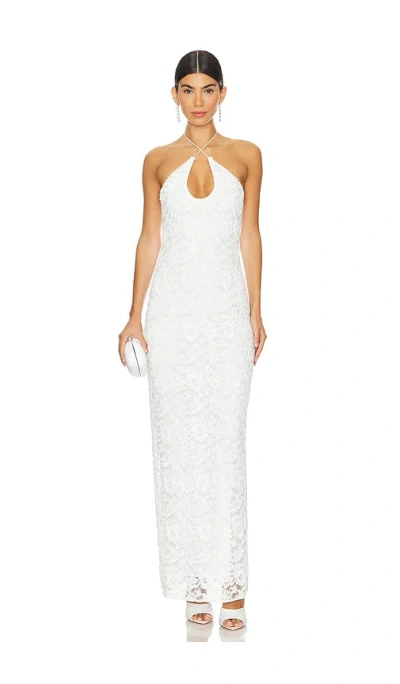Lovers & Friends Eloise Embellished Maxi Dress In White