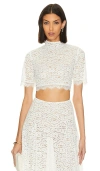Lovers & Friends Emilia Top In White Lace