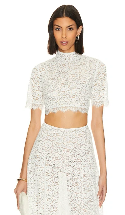 Lovers & Friends Emilia Top In White Lace