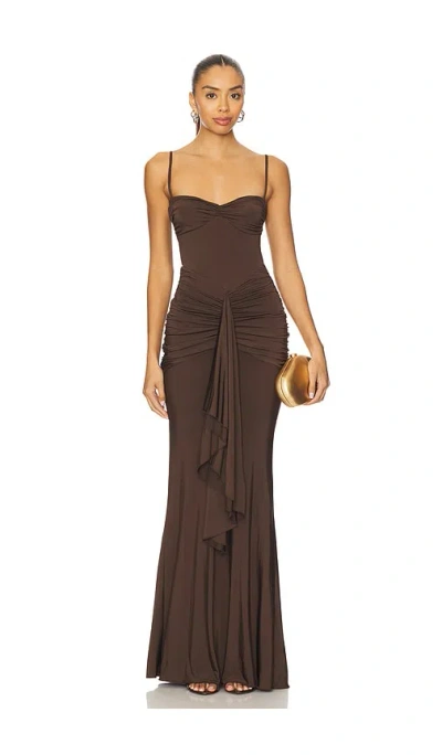 Lovers & Friends Emmy Maxi Dress In Brown