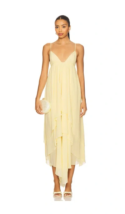 Lovers & Friends Eve Gown In Yellow
