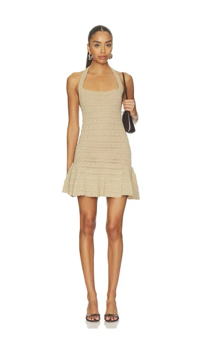 Lovers & Friends Flora Pointelle Dress In Brown
