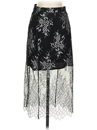 Pre-owned Lovers & Friends Formal Skirt In Black
