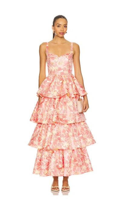 Lovers & Friends Francesca Maxi Dress In Pink