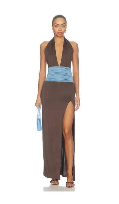 Lovers & Friends Freya Gown In Brown