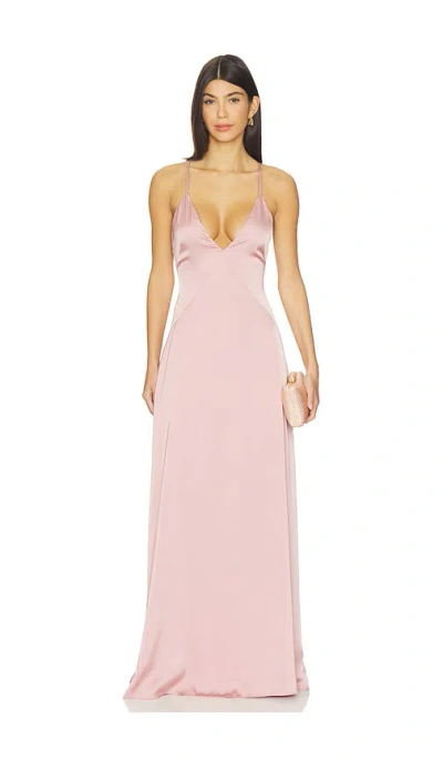Lovers & Friends Gaia Gown In Pink