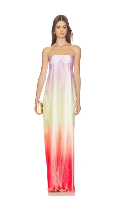 Lovers & Friends Georgia Maxi Dress In Sunset Ombre