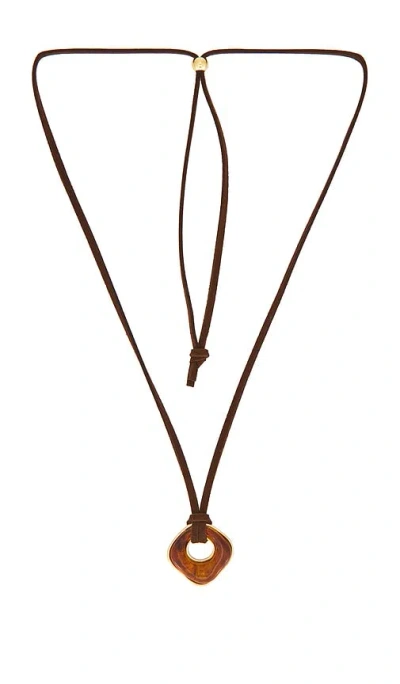 Lovers & Friends Giselle Necklace In Brown
