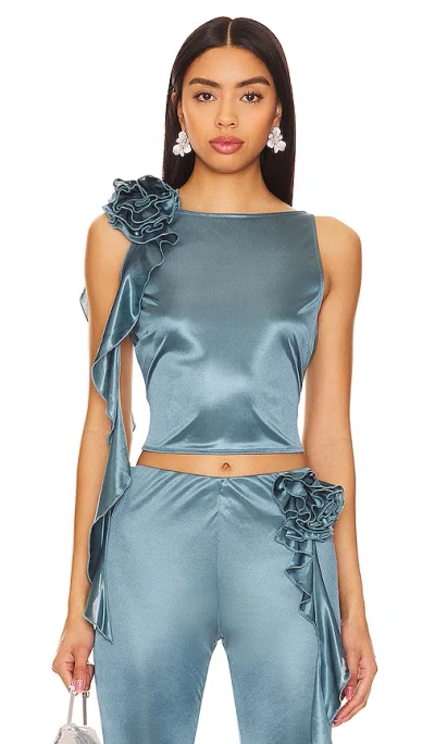 Lovers & Friends Giulia Top In Teal