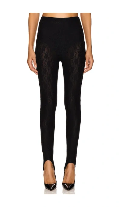 Lovers & Friends Gwen Lace Stirrup Pant In Black