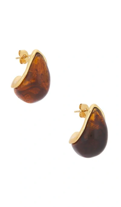 Lovers & Friends Halina Earrings In Brown