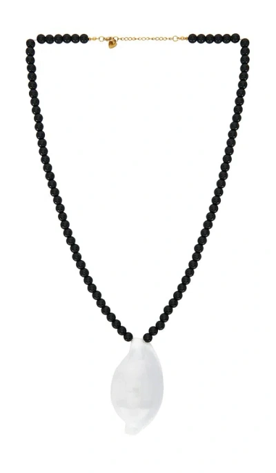 Lovers & Friends Hayden Shell Necklace In Black