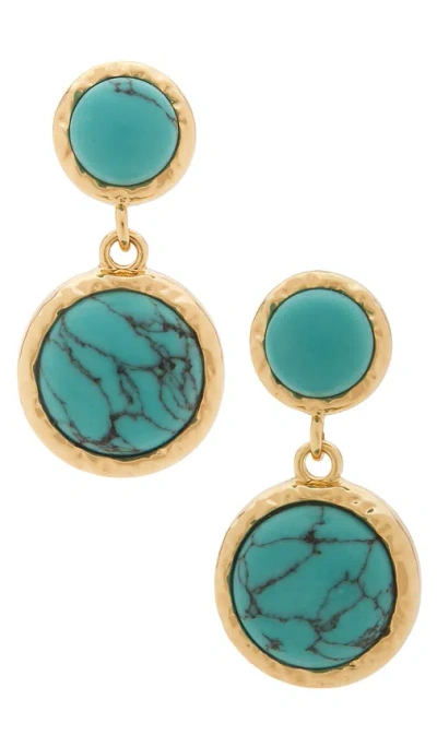 Lovers & Friends Helena Earrings In Green